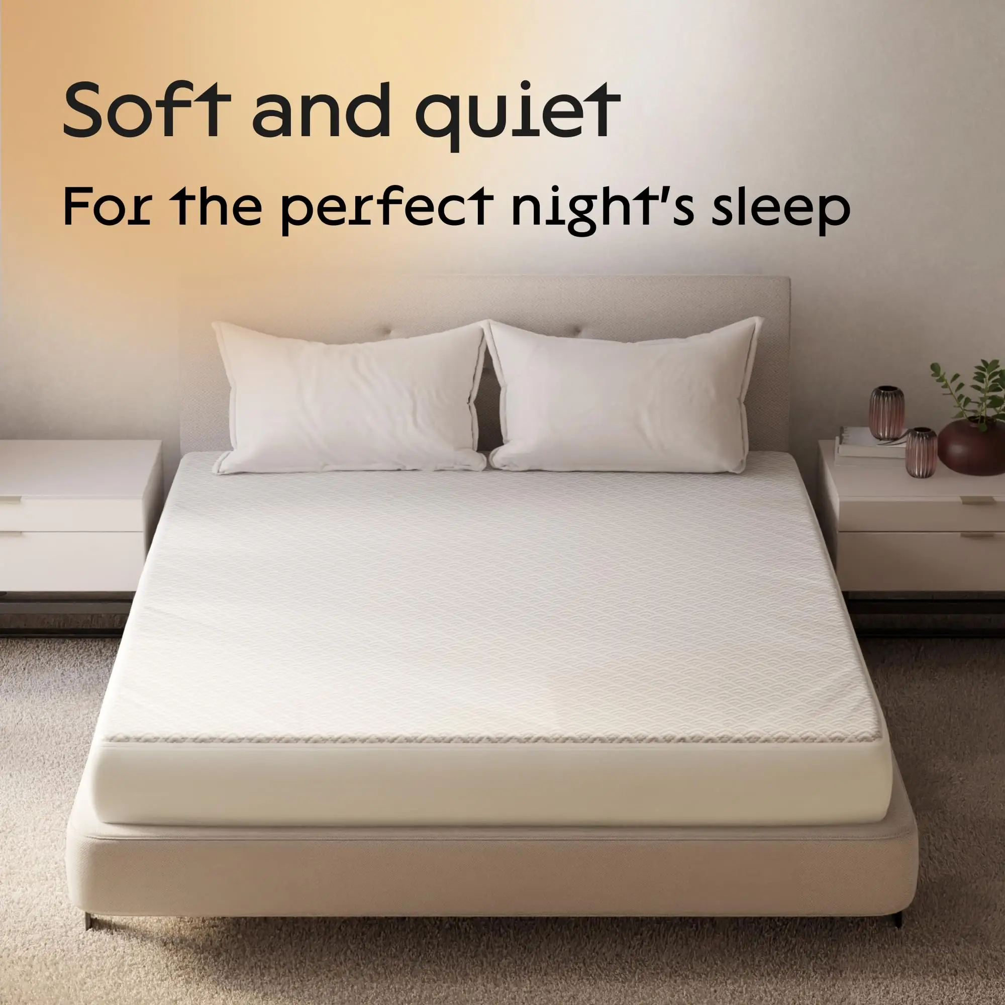 YK hypoallergenic waterproof mattress cover protector single double bed mattress protector