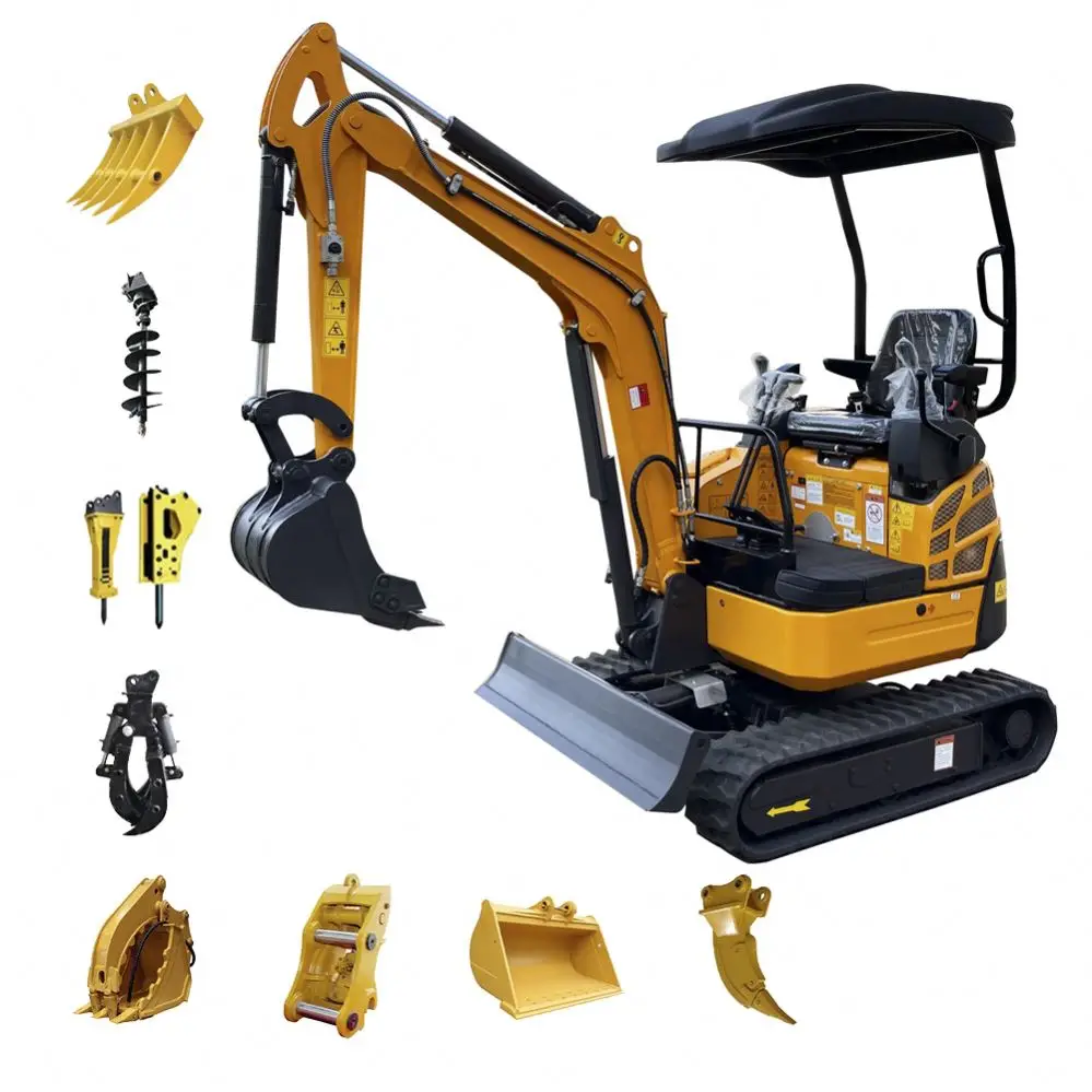 Surprise promotion gift excavator 2.2 ton mini excavators cab equipped for sale prices