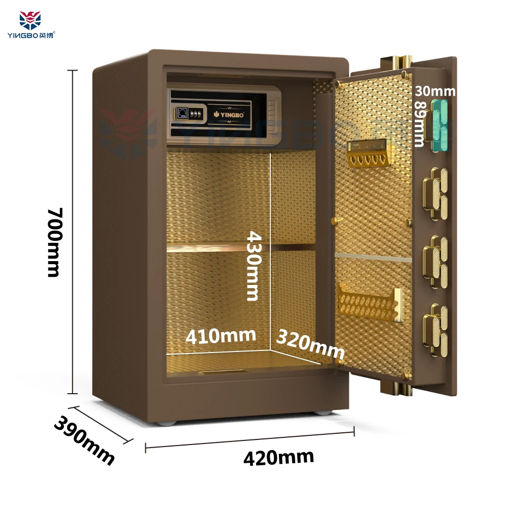 Steel Fingerprint Lock Safe Boxes with ISO9001 CET Solid Fingerprint Lockers Home Safety Custom Made Home Living Optional CN;HEB