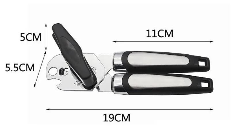 Amazon Hot Sale Bottle Can Opener and Jar Opener ,Manual Can Opener,Ergonomic Designed Stainless Steel Can Opener