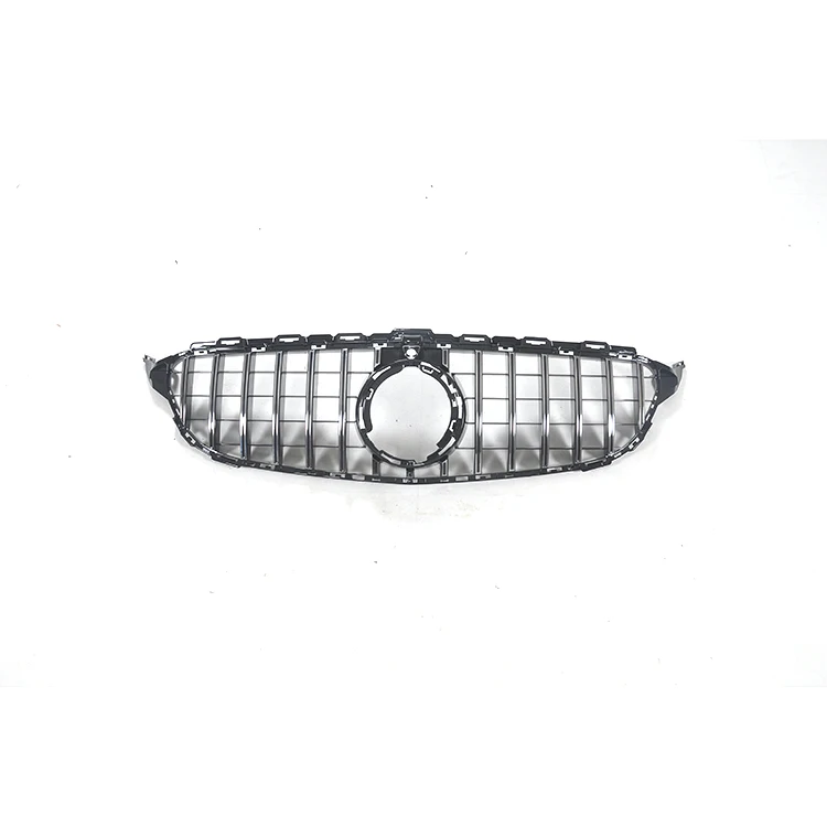 Manufacturer Car Accessories GTR Black/Silver Car Front Bumper Mesh Grille For Mercedes Benz C Class W205 2019-IN