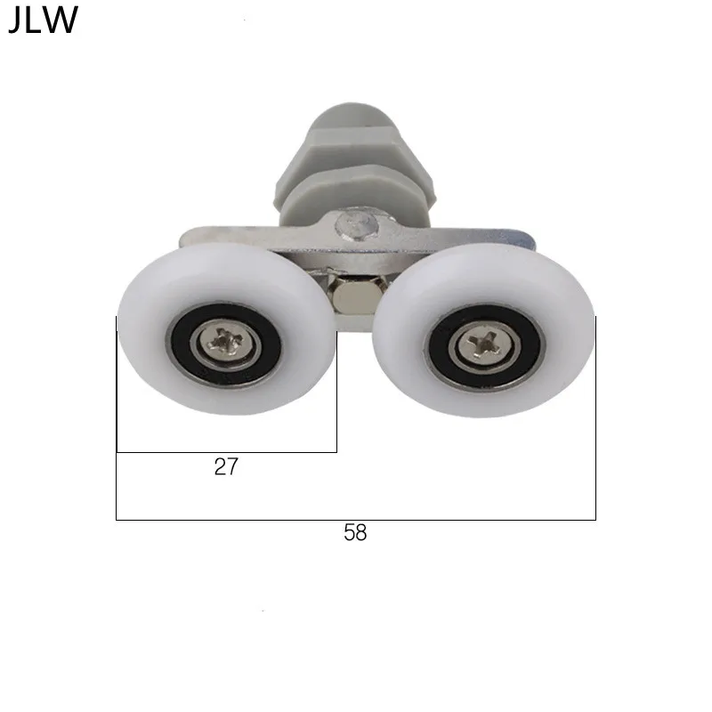 Double  Swing Wheel Silding Door Roller For Shower Brass Pulley Wheel For Bathroom