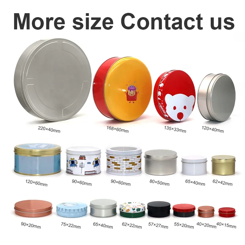 XPD Empty Mint Brow Soap Solid Perfume Slide Top Metal Tin Case Sliding Lid Metal Tin Container Box