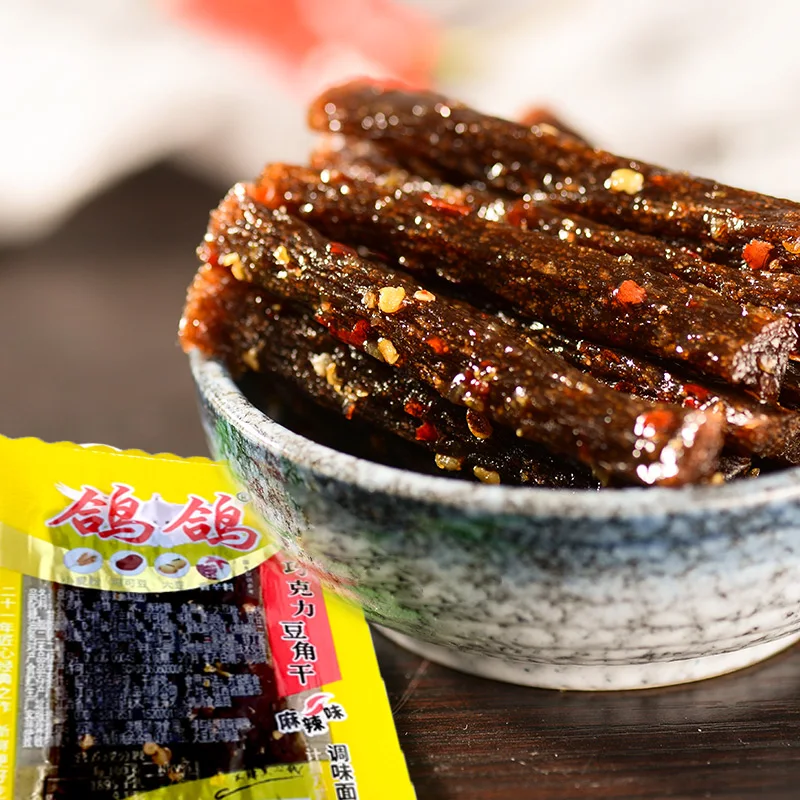 500g OEM Wholesale Chinese Groceries Food Latiao Instant Gluten Delicious Vegetarian Childhood Snacks Spicy Strips