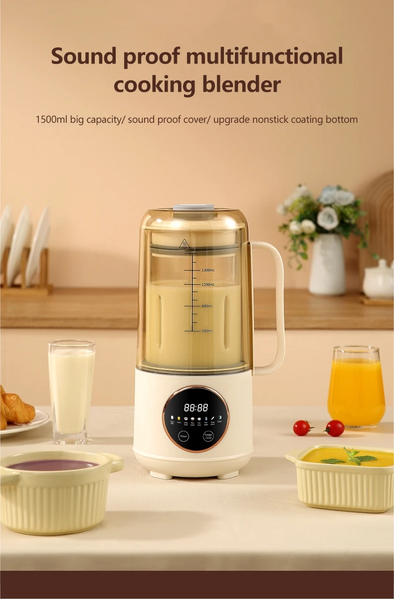 Nut milk maker Multi Soya Milk Making Machine soup maker glass jar multifunctional cooking blender