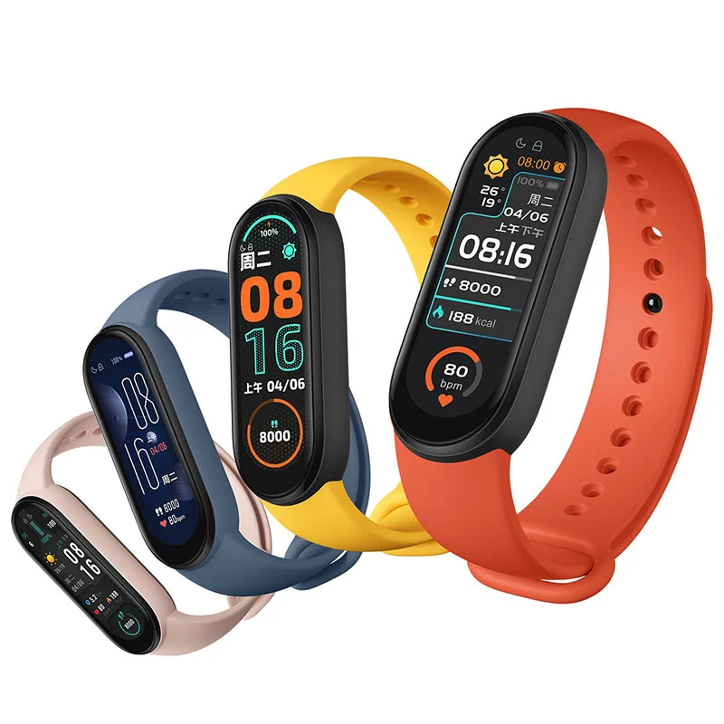 2021 NEW Original Xiaomi Mi band 6 Smart Wristband Fitness Bracelet BT 5.0 Touch Screen Xiaomi Mi Band 6