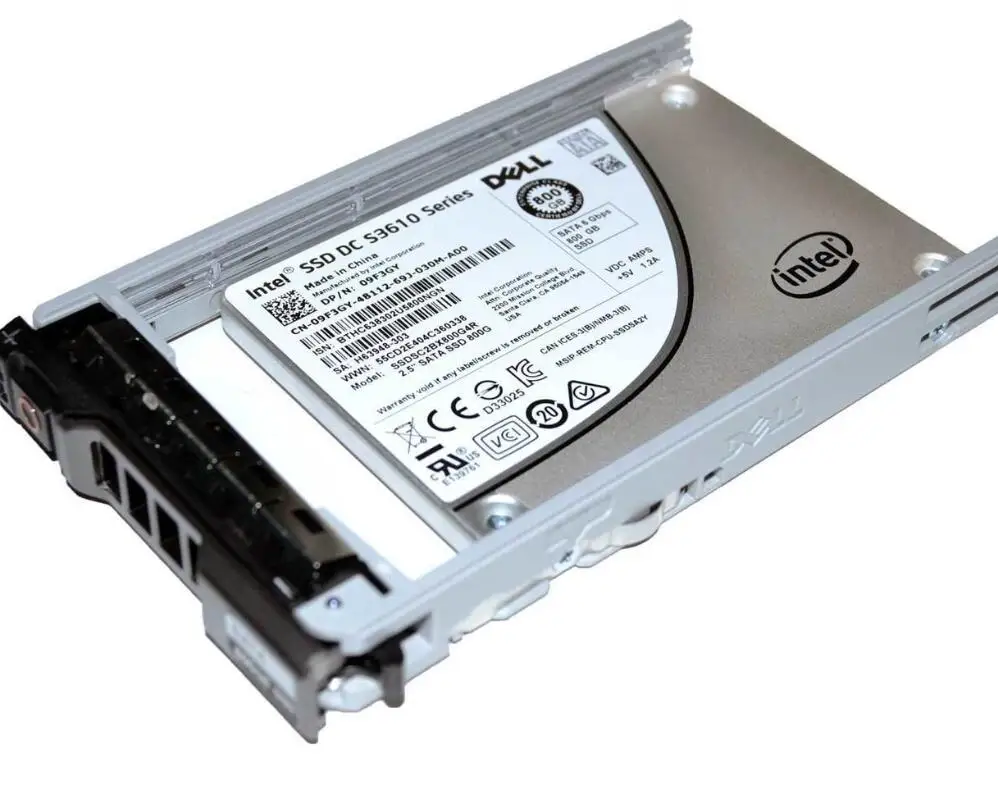 China Supplier  Dell SSD DC S3610 Series 800GB SATA 2.5' Solid State Drive