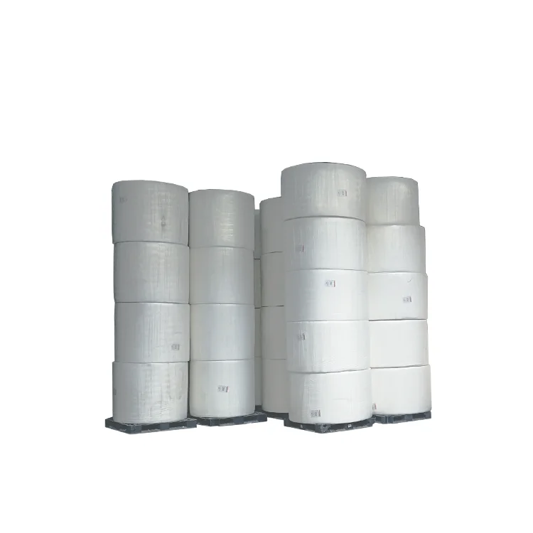 China factories 100% wood pulp jumbo parent roll toilet tissue paper bathroom tissue paper