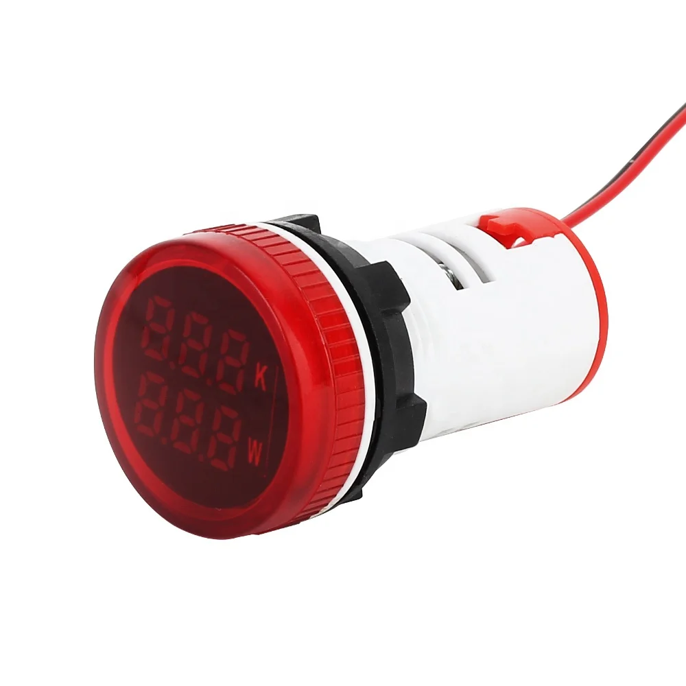 NIN big red digital tube signal light lamp indicator power meter