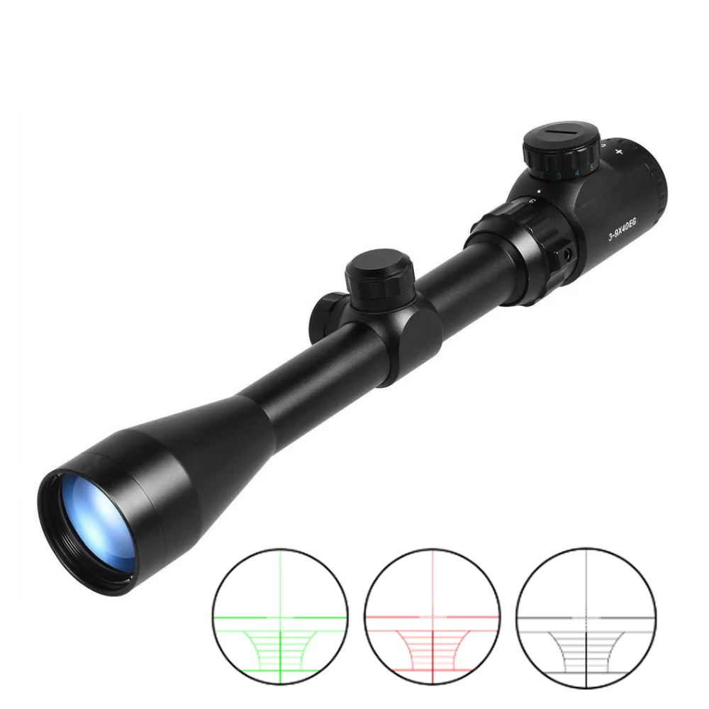 Factory OEM Tactical 3-9X40EG Optic Sight Scope Red/Green Illuminated  Reticle Sight For Outdoor Activities