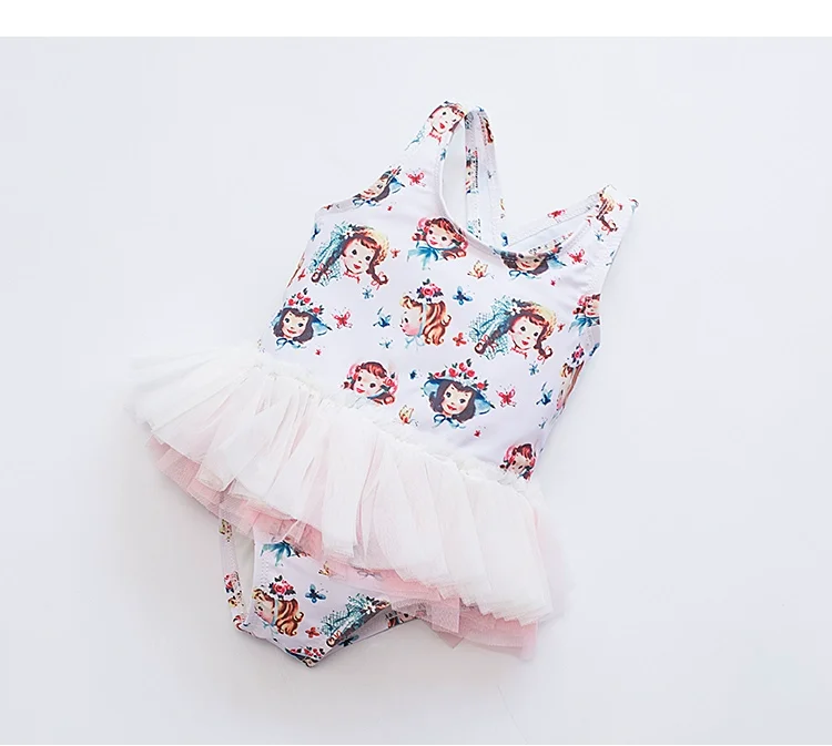 Ruffle Sleeve Bikini One-Piece Swimwear Girls Swimsuit Bathing Beach Newborn Kid swimwear one piece baby girls swimwear