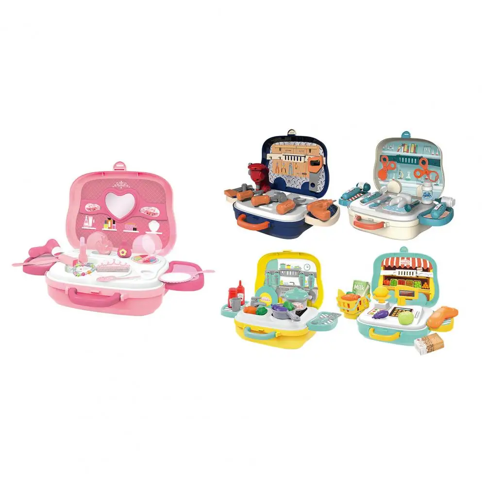 HUAMJ миниатюрные детские инструменты, чемодан, имитация игры, игрушки 1 набор, кухонная косметика, медицинские инструменты, игры для дома, косплей
