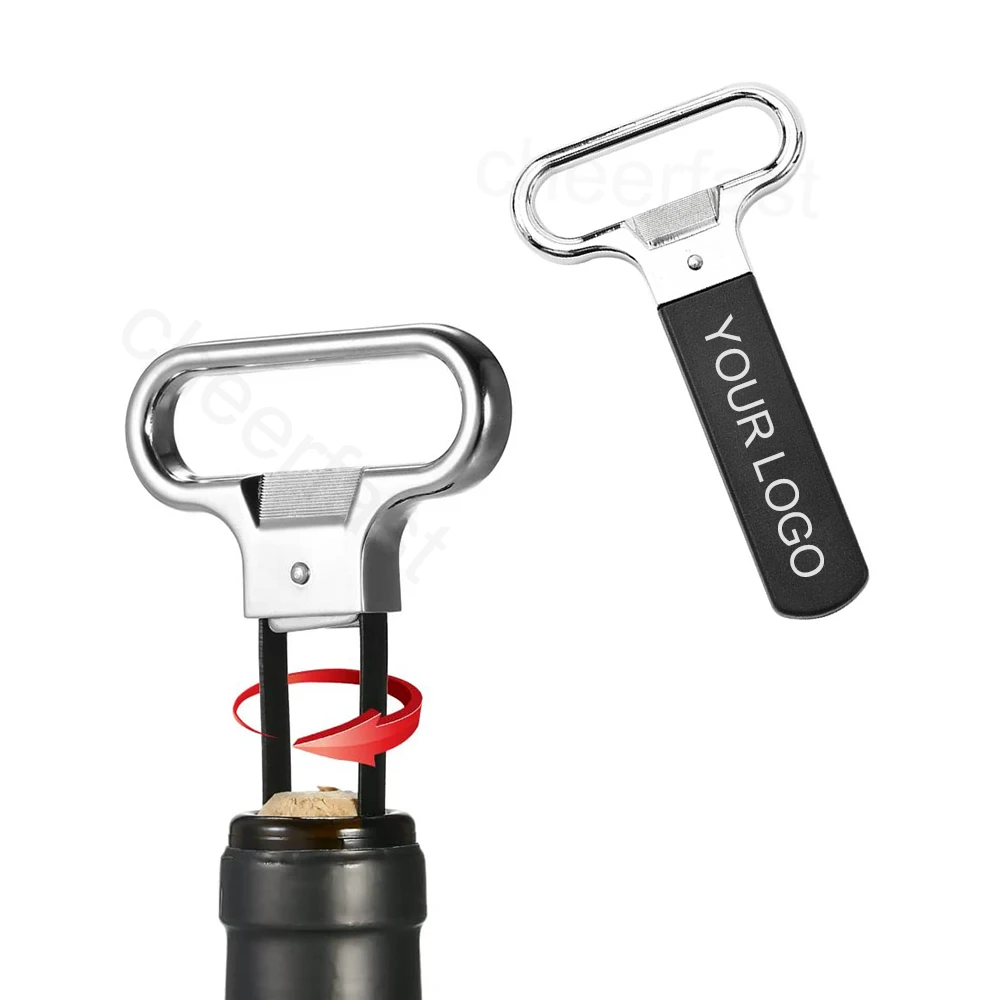 Fashional Design Tin Box Two Prong Ah So Wine Opener Cork Puller Ah So Wine Opener Red Wine Champagne Kitchen Bar Corkscrew