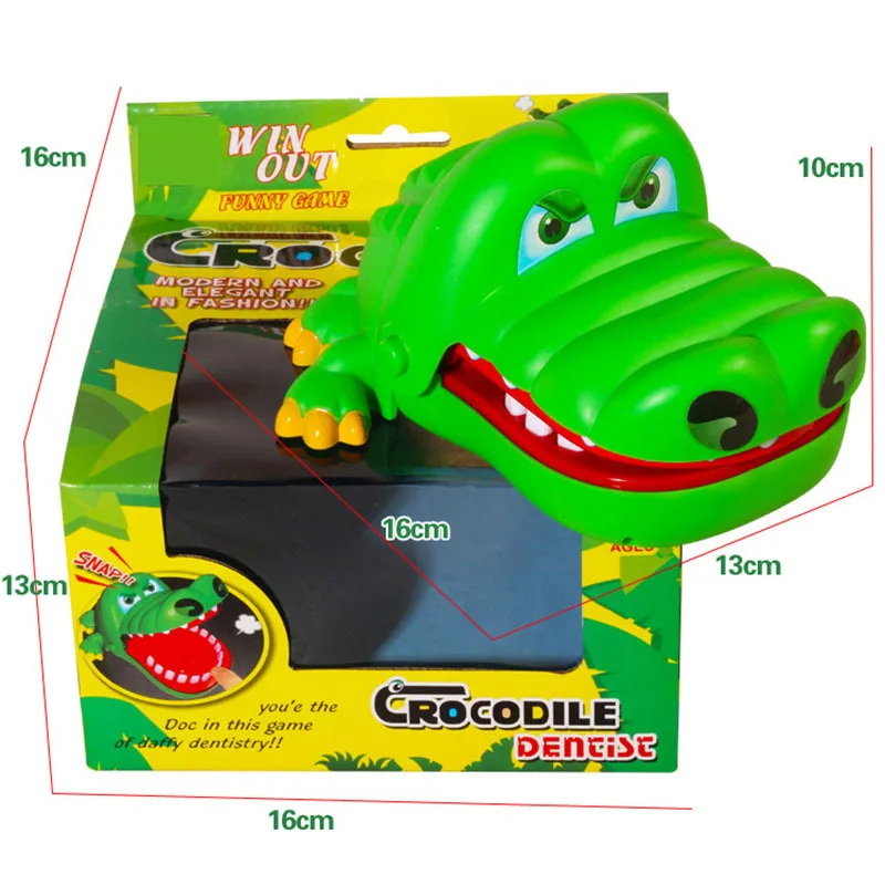 HLC497 Hot Selling Biting Finger Crocodile Fidget Toys Desktop Gaming Biting Finger Tricky Kids Toys Funny Crocodile Bite Toy