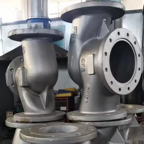Stainless steel flange connection manual globe valve body