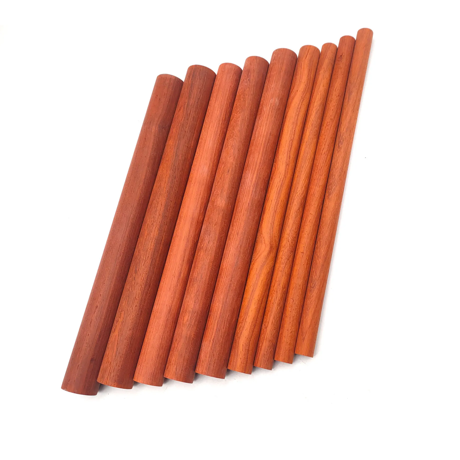 Custom Natural Wooden Sticks Handle Round Unfinished Red Wood Purple Fishing Rod Dowel Pins Bamboo Black Walnut Stick Craft