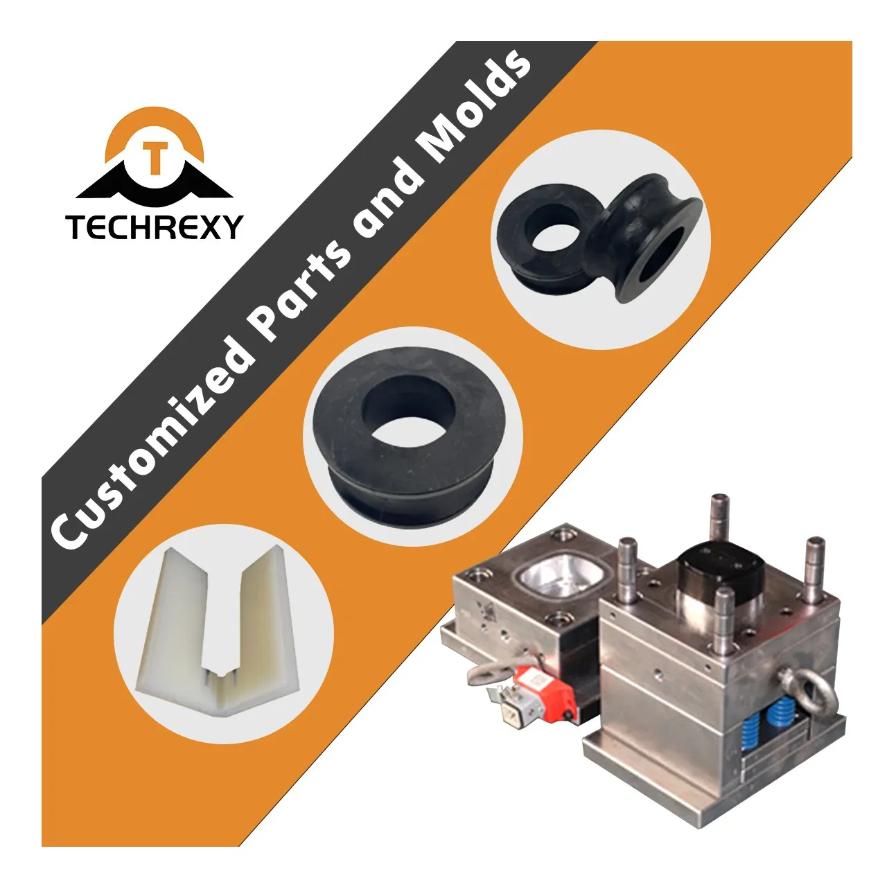 TechRexy Rapid Prototype Service Silicone Mold Vacuum Die Casting Plastic Parts