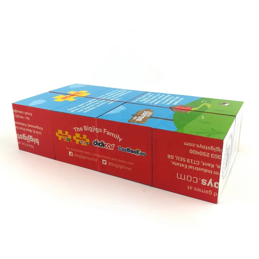 Logo Custom Plastic Paper Foldable 3D Puzzle Cubes Side Length 6cm Square Folding Changeable Magnetic Magic Cubes Without Magnet