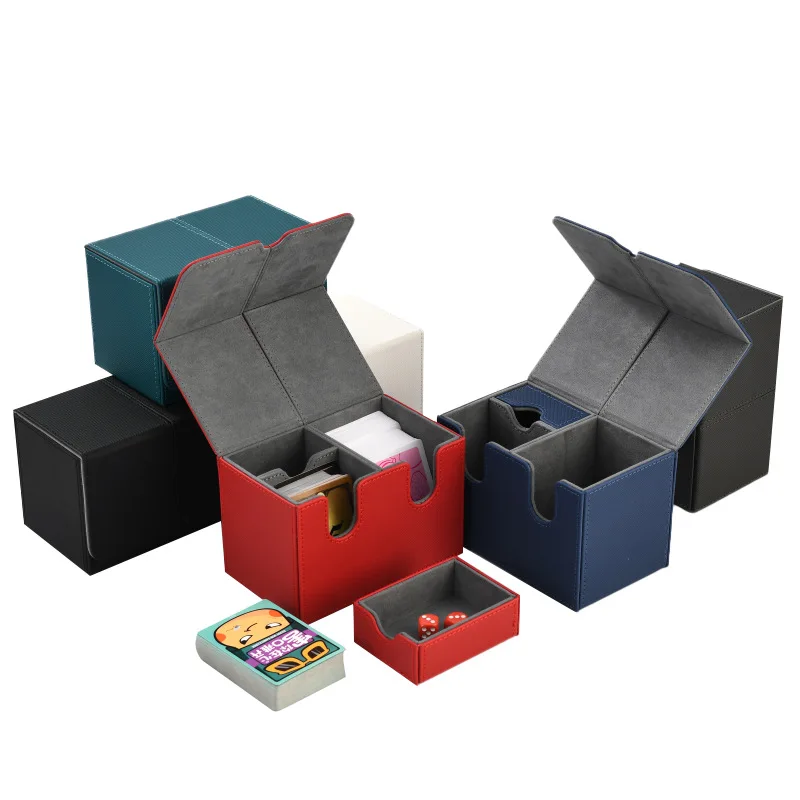 160+Count Card Capacity Magic Commander Deck Box - Premium Faux Leather, Magnetic Closure, Ideal for MTG Trading Cards