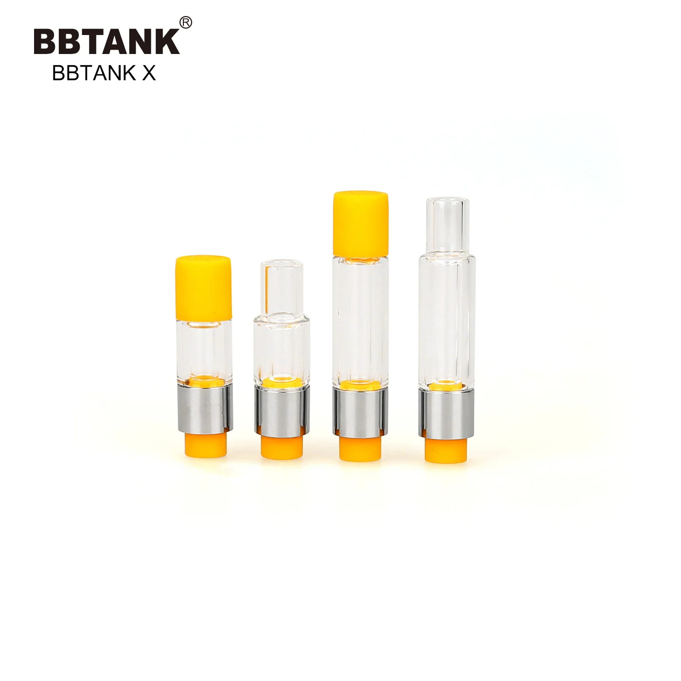  Высококачественный 1 мл пустой стеклянный картридж BBTANK X Новый 510 атомайзер керамический быстронагревательный CBD масляный вейп-картридж