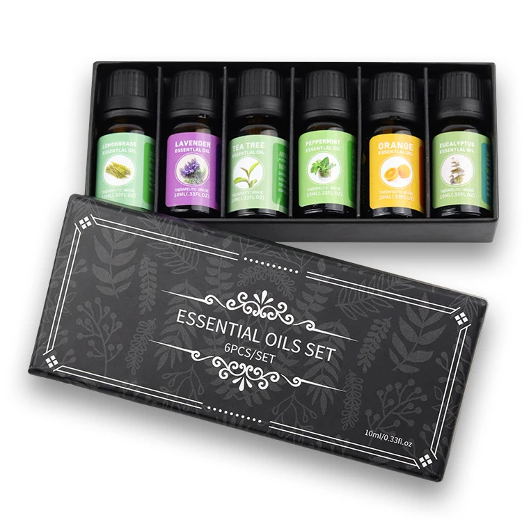 High Quality Plant Aromatherapy Candle Moisturizing and Purifying Skin 6 Fragrance  Essential Oil Set