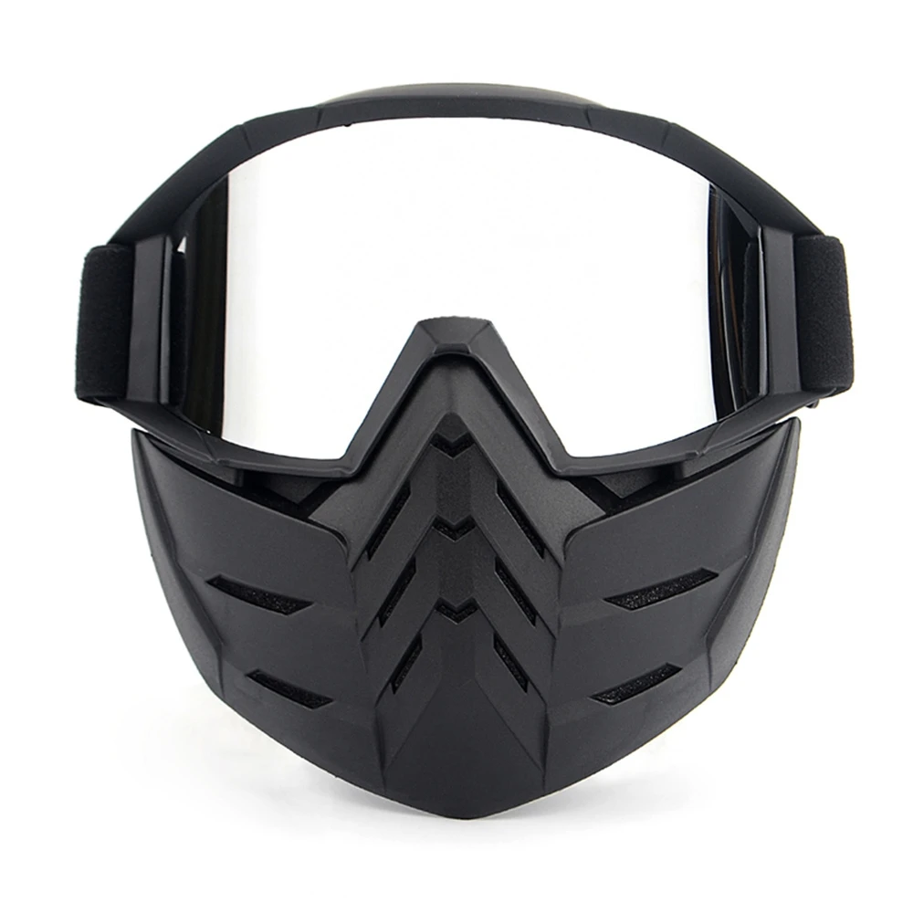 
Visor Helmet With Goggle Open Sheet Face Mask For Motorcycle Bike Motocross Retro Collagen Face Mask Lift With Vintage 