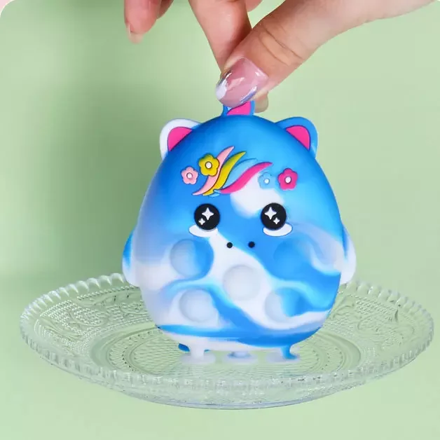 Dinosaur rat killing pioneer key pendant squeeze sensory Pop silicone toys