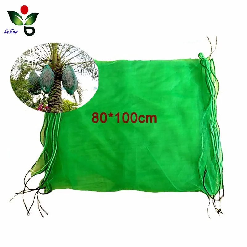 UV green monofilament net bag packing pe date mesh bags for date palm