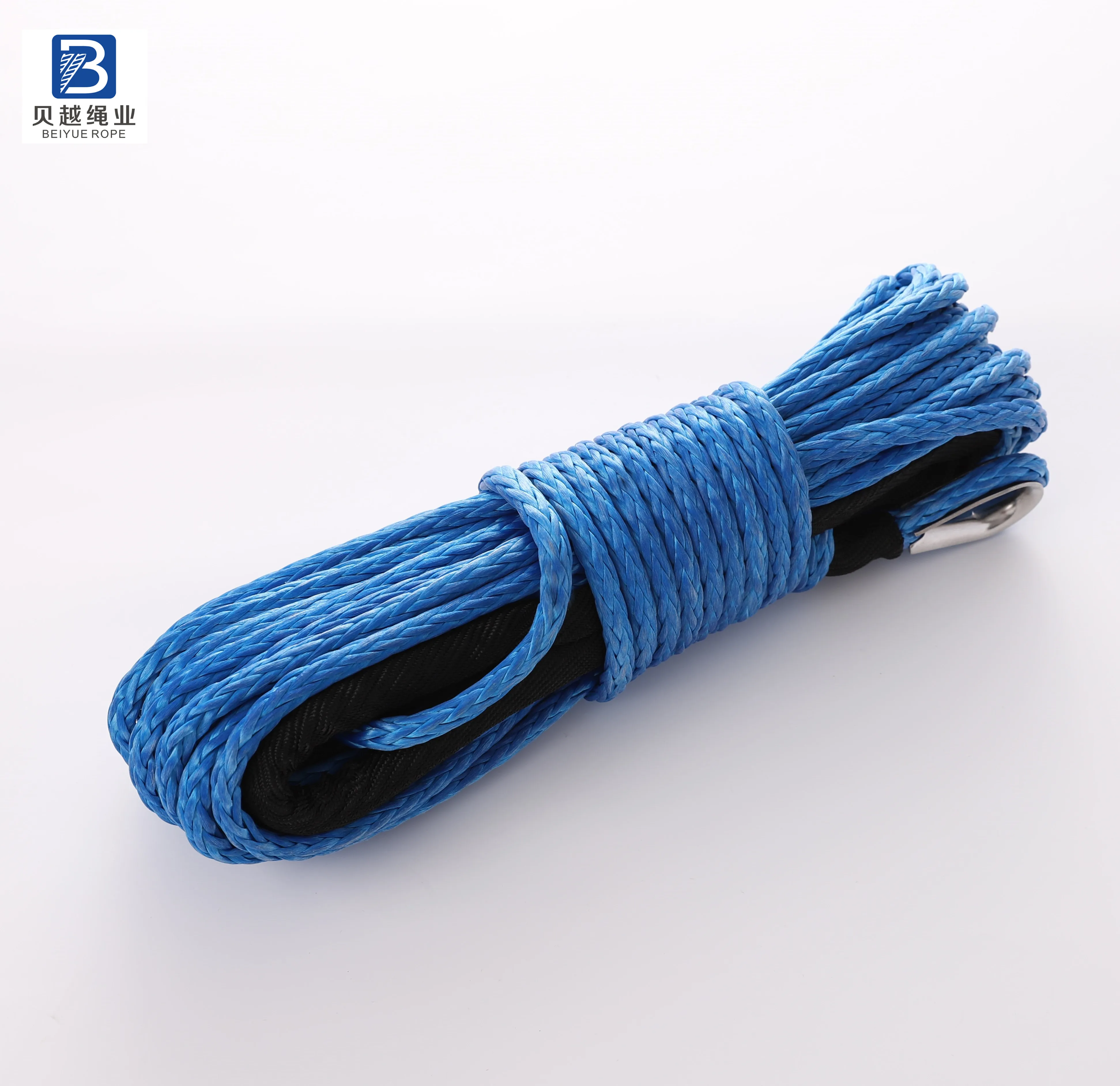 
5MM ATV UTV Winch Rope Cable Line 15m 5500lbs Synthetic Fiber Lines 