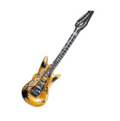 Coloful  PVC small inflatable guitar toy for kids