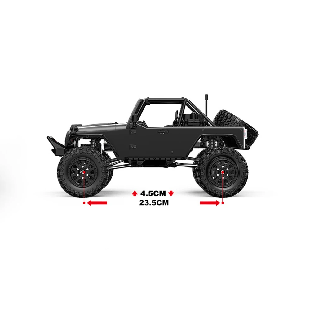 MJX Hyper Go H12Y 1/12 Scale E45M 45A Inductive ESC High-Torque 3650 Brushless BLDC Motor Black Aluminum Shell RC Car