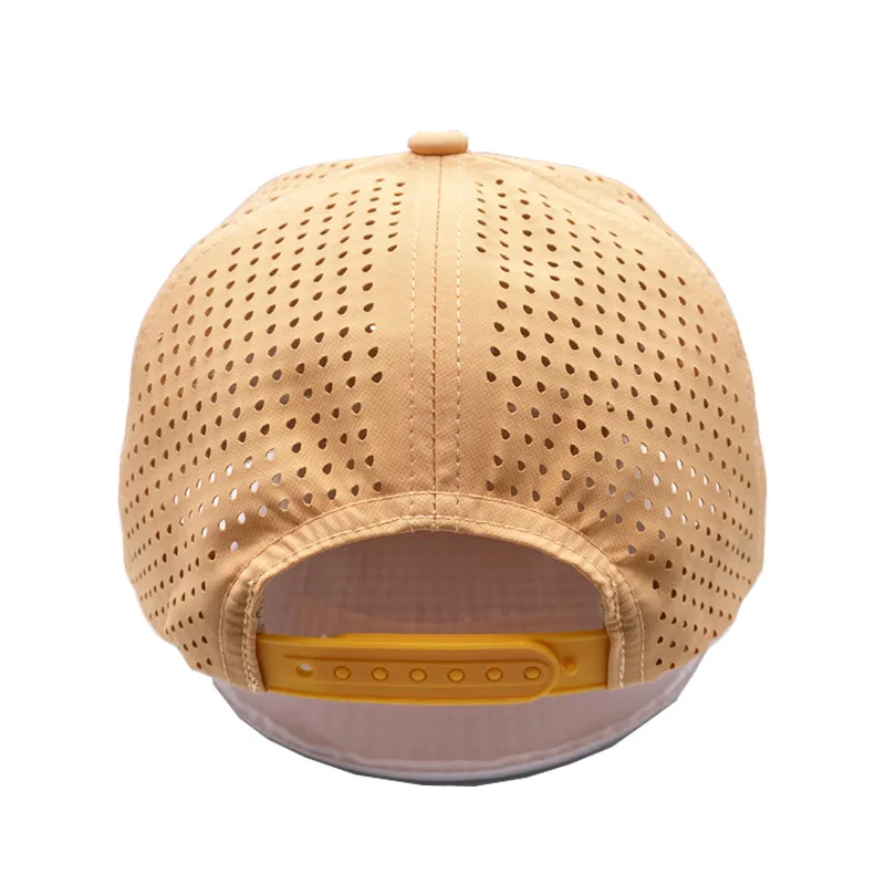 OEM wholesale Summer hip hop outdoor sport mesh Europe American Laser perforated waterproof trucker hat with rope