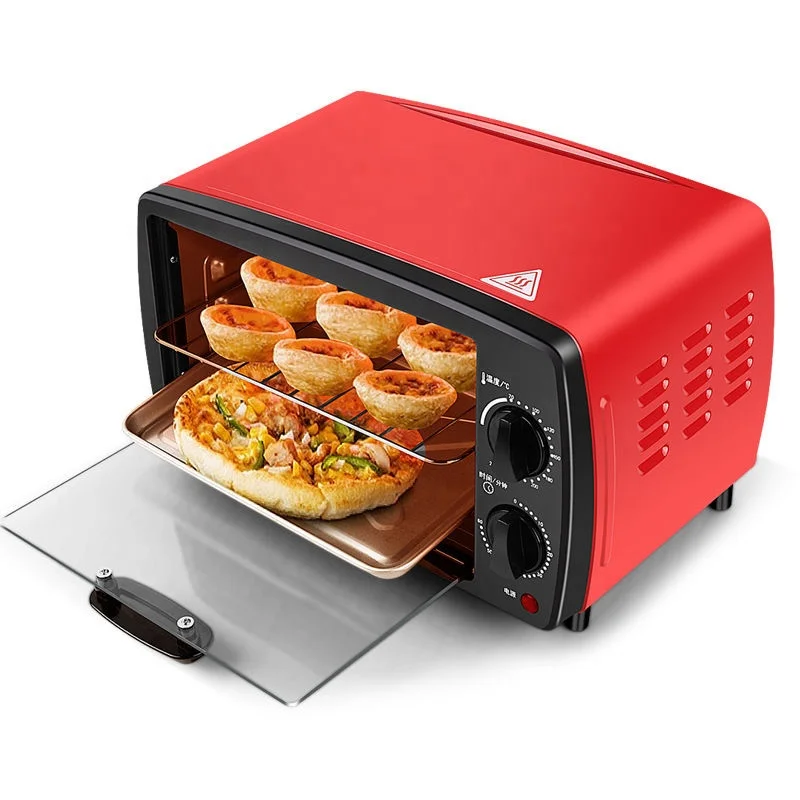 12 liter household mini electric oven pizza cake bread double-layer baking household oven