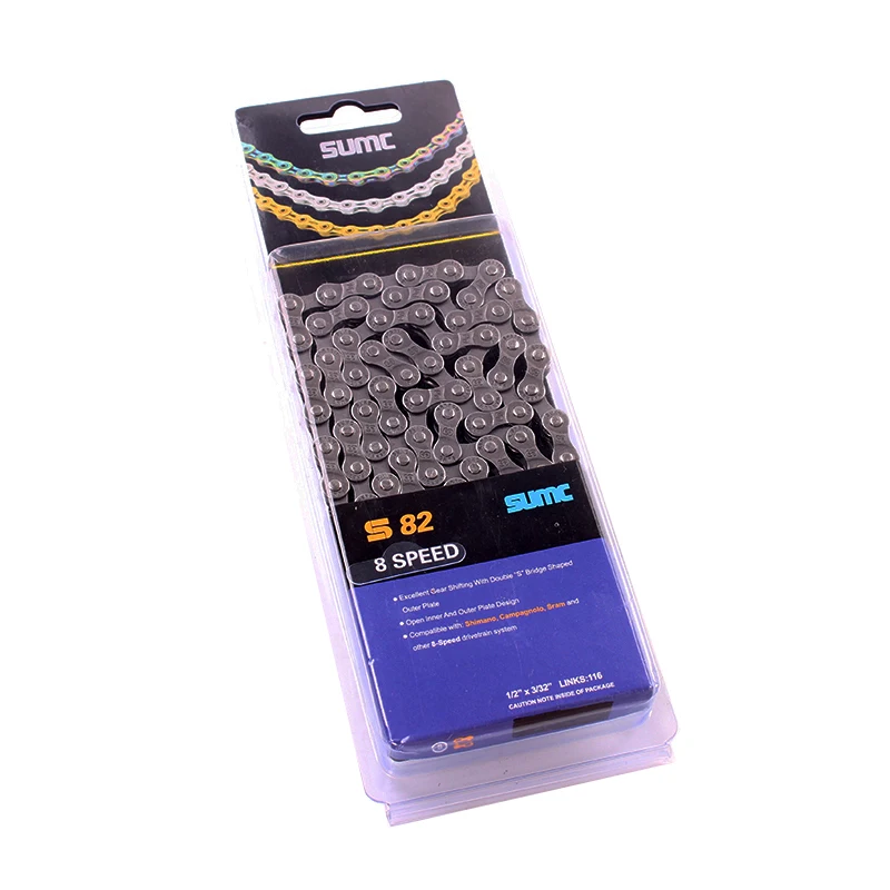 2021 High-quality authentic SUMC S82 3X8 8speed Silver MTB Mountain road Bike Chain guide for shimano groupset