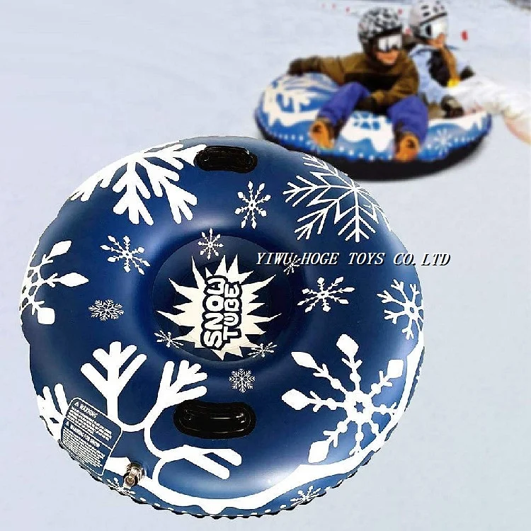 Thicken and cold-resistant pvc tubing snow sledge slide inflatable snow tube sled for kids adults