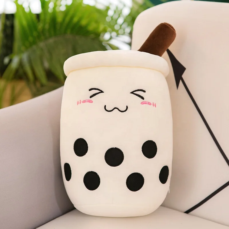 Super Soft Kawaii Simulation Pillows Cushions Doll Pearl Milk Tea Doll Decorative Gifts Milk Tea Cups Stuffed Plush Toys