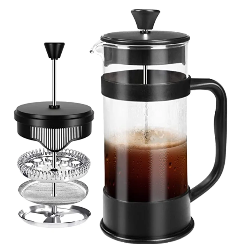 Термостойкие 350 мл с двойными стенками из нержавеющей стали Портативный мини-Путешествия подарочный набор горшок утепленный Кемпинг Френч-пресс для приготовления кофе