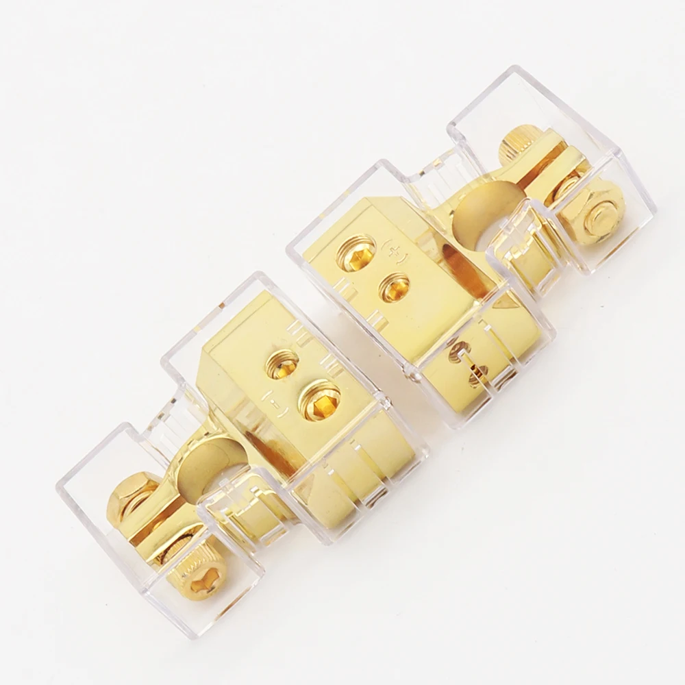 In Stock Copper Gold Plated  Battery Terminals Connectors for Car, Marine, Truck, Boat, Motorcycle