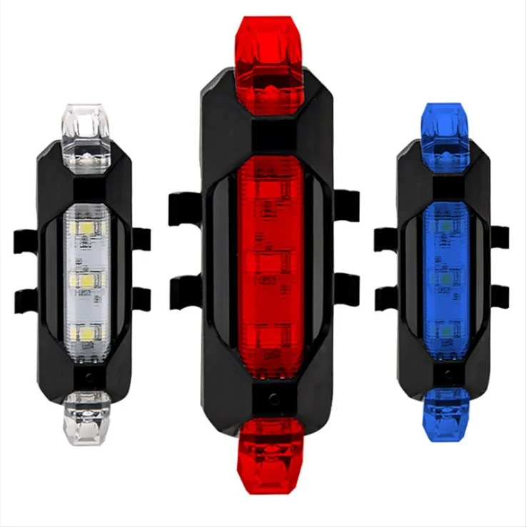 Bicycle Rear LED Light  Tail  USB Rechargeable Mountain Bike Lamp Waterproof Light Bicycle Accessories  Mountain