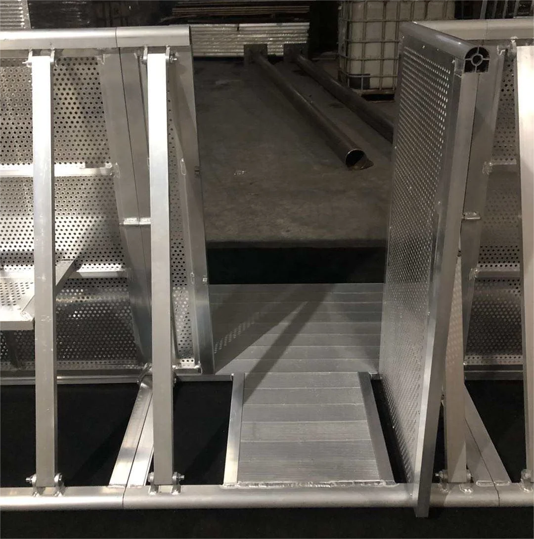 Aluminum traffic control door barrier security barrier gate with corridor strong duty for concert