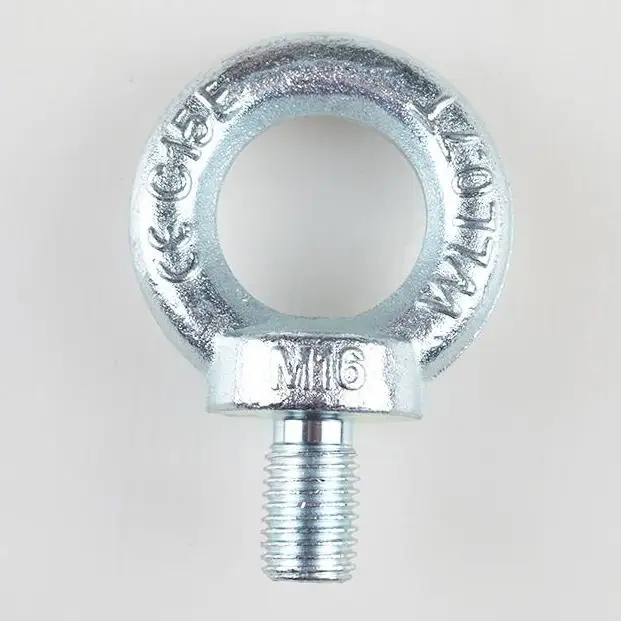High quality DIN 580 carbon steel galvanized lifting eye bolt and nut m16 m12 marine anchors eye bolt screw