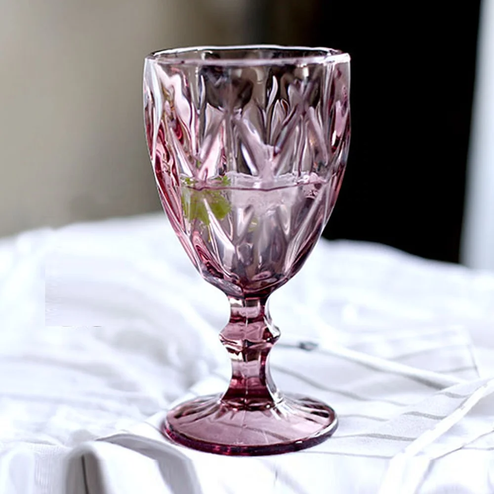 White colorful xl unique amber bordeaux shatterproof custom logo carved stemless goblet flute wine glasses sets of 6