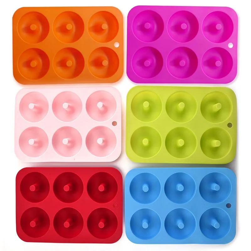 Silicone Donut Mold Baking Pan Non-Stick Baking Pastry Chocolate Cake Dessert DIY Decoration Muffins Silicone Cake Molds 3D