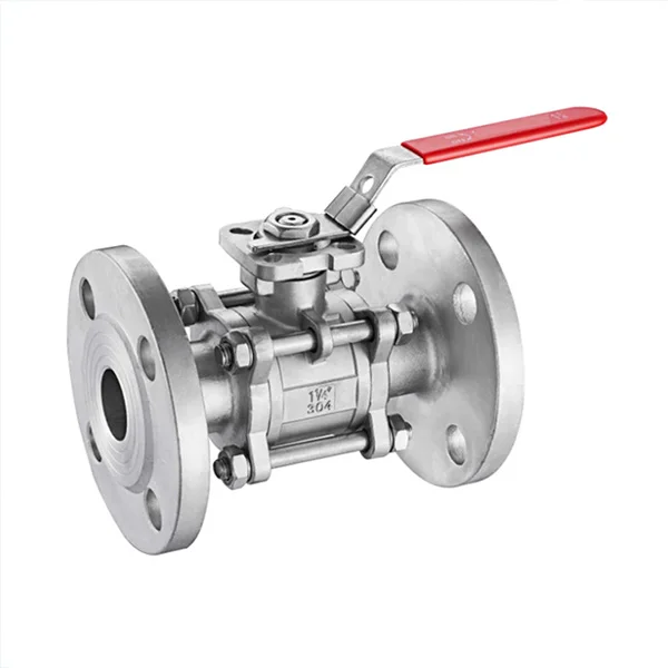 1000WOG 304 Flange Stainless Steel Ball Valve Flanged Ball Valve Stainless Steel Manual Flanged 3Pc Ball Valve