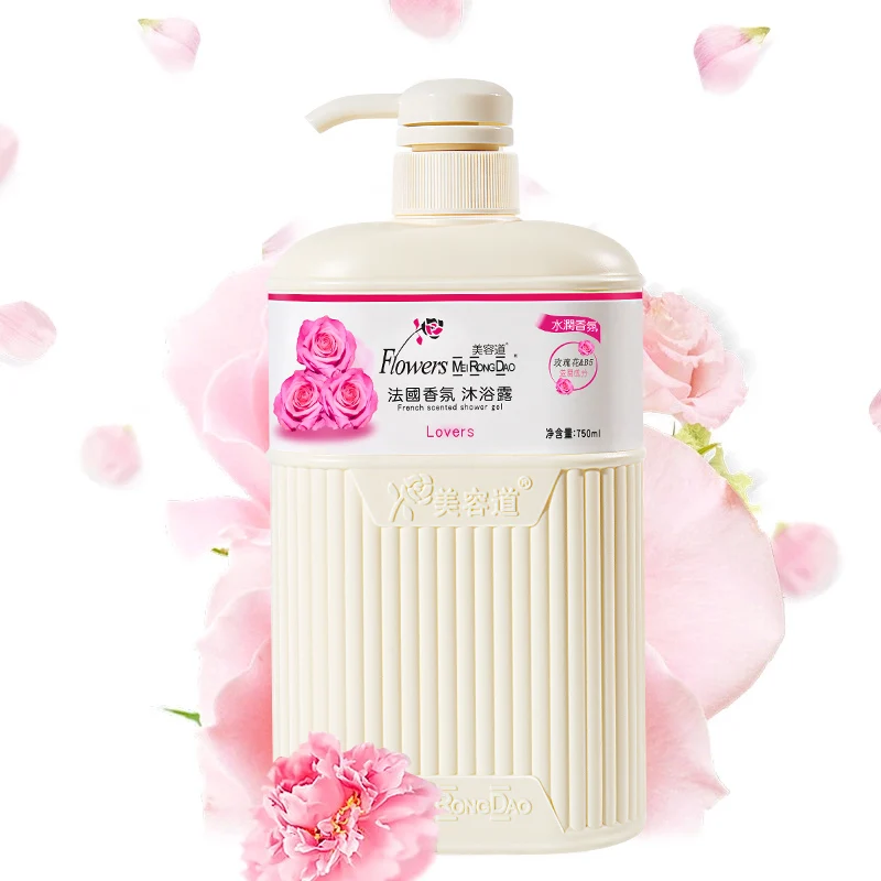 Private Brand Organic Coconut Oil Rose Extract Body Wash Shampoo Set nourishes the body deeply cleansing and moisturizes