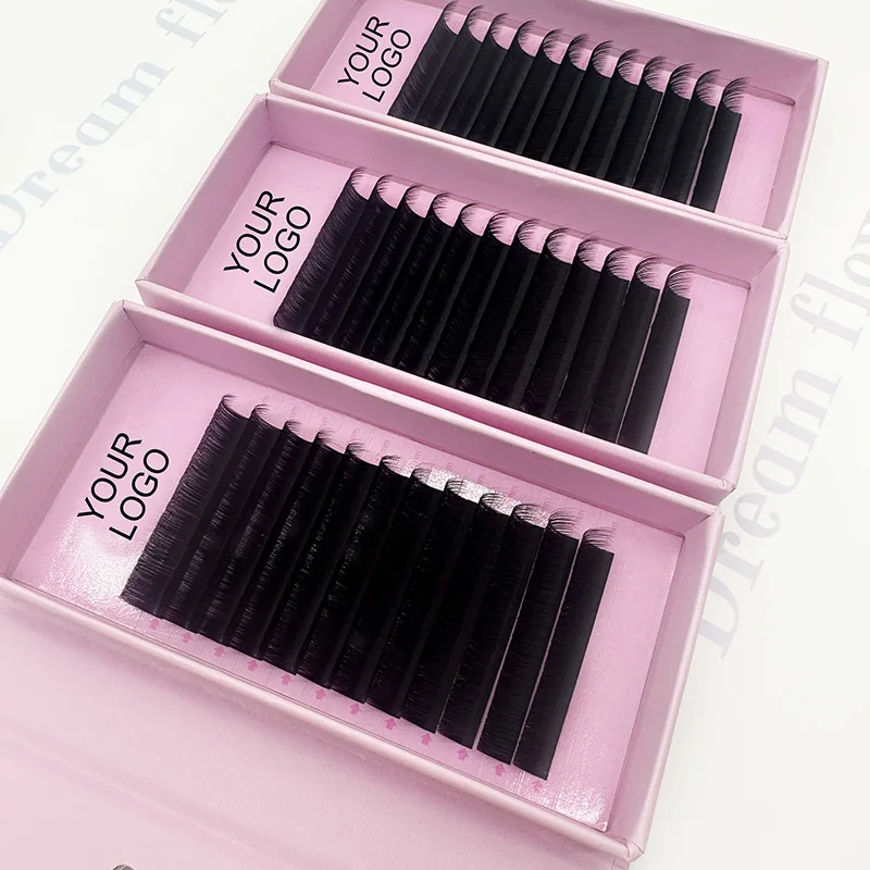 Wholesale Premium Cashmere Lash Extensions Supplies Individual Eyelashes Tray Private Label Mink Volume Eyelash Extensions