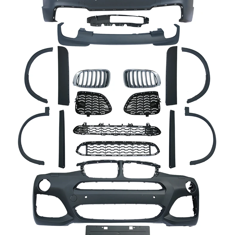 Прямая Заводская поставка, комплекты решетчатых бамперов, боковые юбки для BMW X3 X4 X5