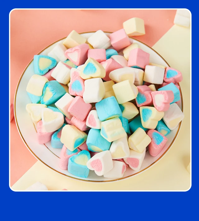 Халяль оптовые поставки низкая цена фруктовый вкус Радужный Зефир конфеты в мешке