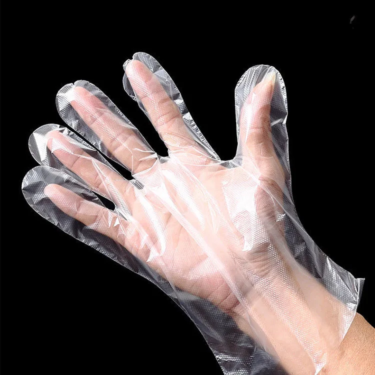 New Disposable HDPE Plastic Transparent Polyethylene Gloves
