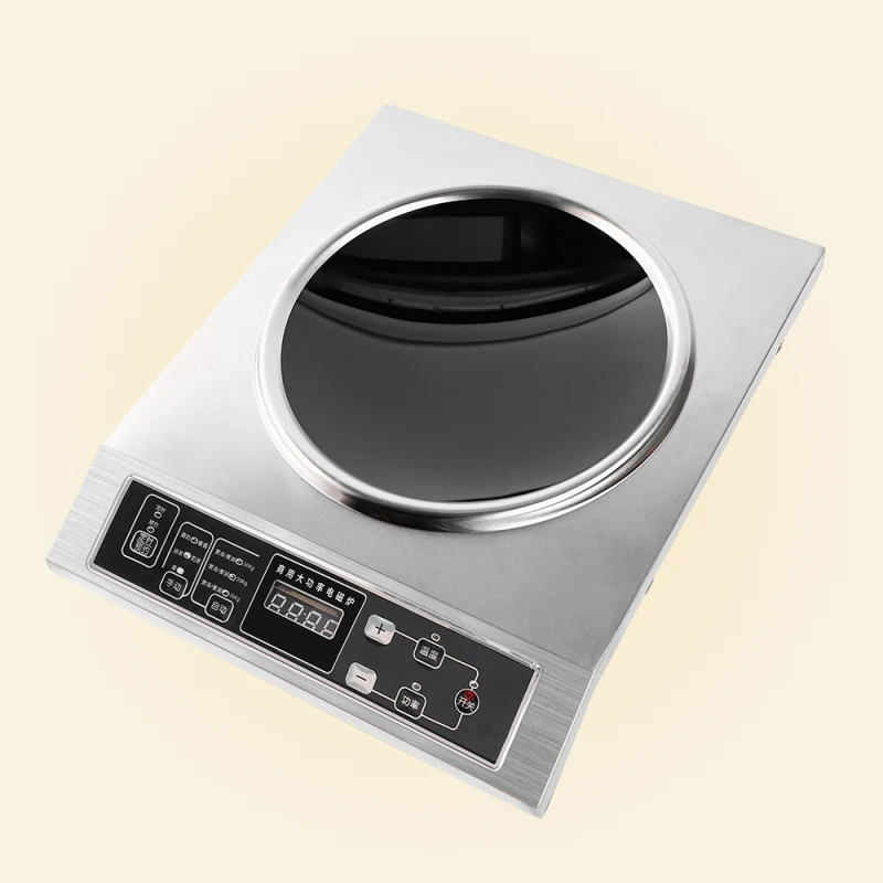 3500 Watt, 220 Volt, Multi-Function Concave Panel Induction Cooktop